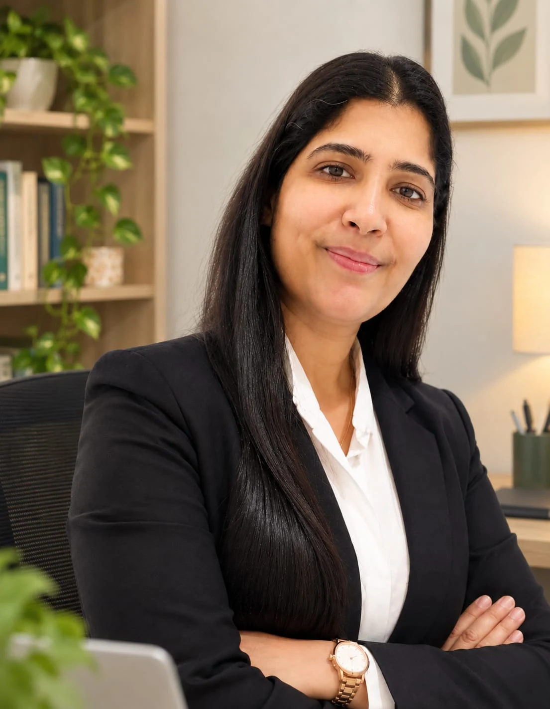 Portrait of Roshani Baid Pipada, relationship coach and emotional intelligence expert